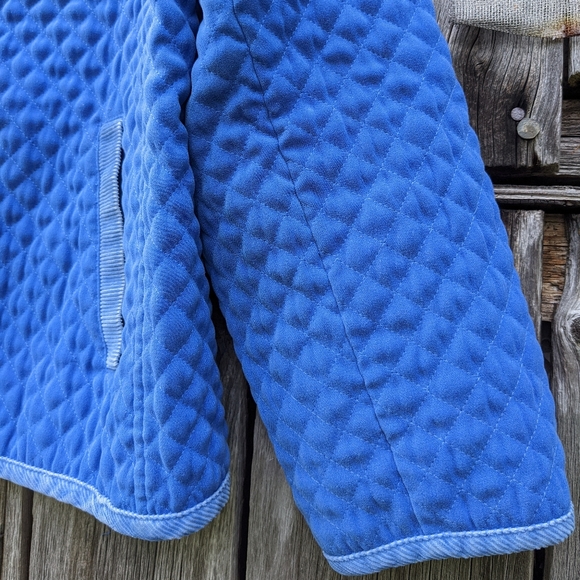 Women's Quilted Jacket. Blue, Size Large - Picture 5 of 8